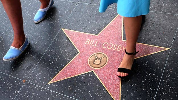 The disgraced comedian's star was defaced with the words "serial rapist" this week. A similar incident occurred in 2014, when someone scrawled "rapist" on Cosby's plaque. 