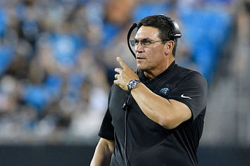 This is a picture of Panthers Coach.