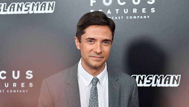 Topher Grace infamously portrayed Eddie Brock/Venom in the final movie in Sam Raimi's 'Spider-Man' trilogy all the way back in 2007, but he's happy with Tom Hardy taking on the role in the upcoming film 'Venom.'