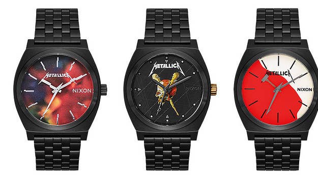 Nixon and Metallica have joined forces to deliver an eight-piece watch collection that channels the bands metal energy. 

