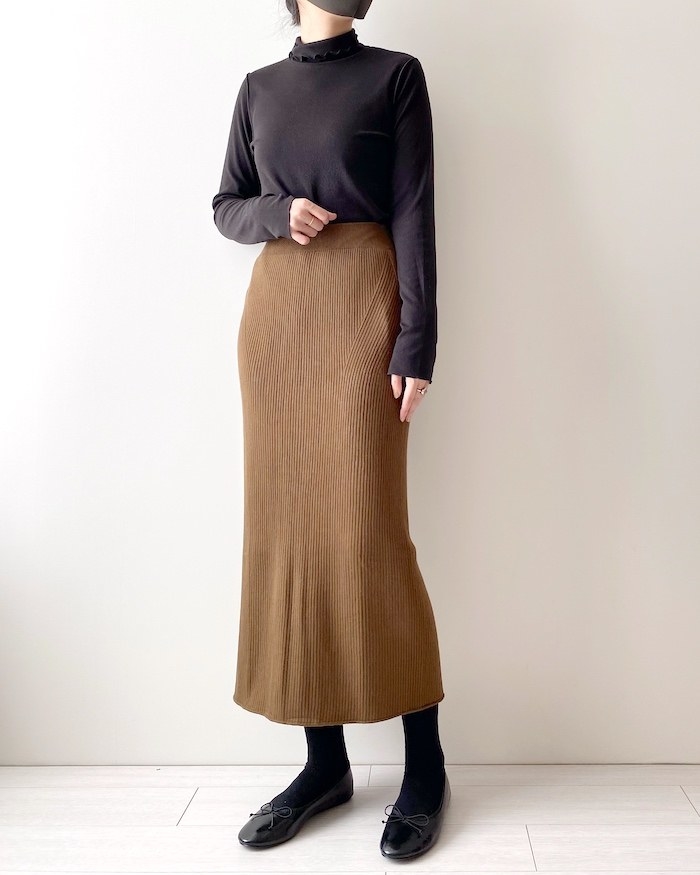 uniqlo mame kurogouchi 3D リブロングスカート 86％以上節約 - スカート