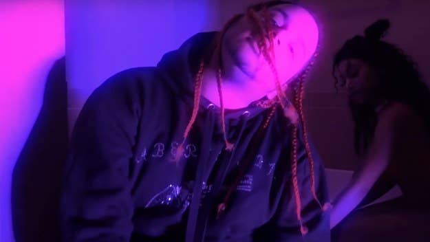 The two rising rappers link up for a trippy video.