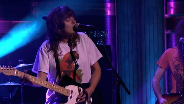 Courtney Barnett performs her 'Day of the Dead' contribution on 'Fallon.'