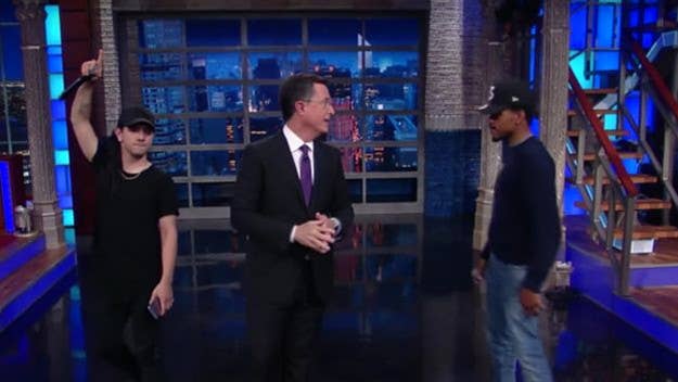 Chance the Rapper and Skrillex also remixed Colbert's monologue about Tiny Toast.