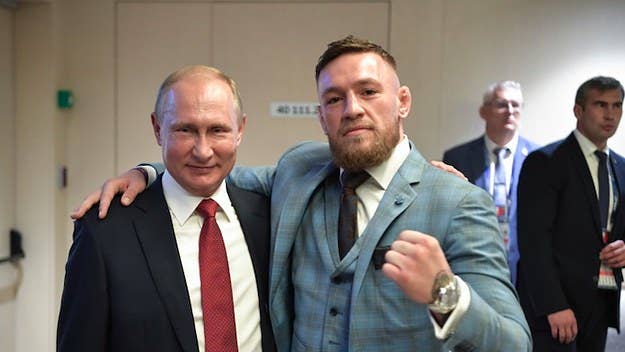 The 30-year-old professional fighter was blasted Sunday after he referred to the Russian president as "one of the greatest leaders of our time."