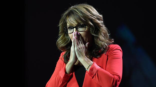 Palin admitted that she was "duped" into an interview with Cohen. In a long message posted to her Facebook page, Palin explains that Cohen "heavily disguised" himself as a disabled U.S. veteran.