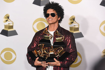 Bruno Mars at the Grammys