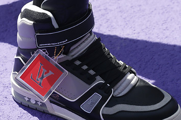 Virgil Abloh's Louis Vuitton High Top Sneaker in Black/Grey