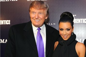 Donald Trump and Kim Kardashian in 2010