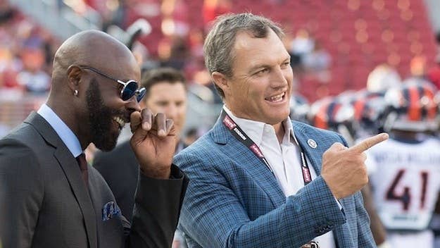 Jerry Rice is one of the greatest wide receivers—if not the G.O.A.T.—in NFL history. Rice retired in 2005, but the San Francisco 49ers legend still thinks he could play in the league and "beat up on some defenses."