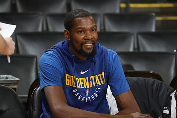 Kevin Durant at practice