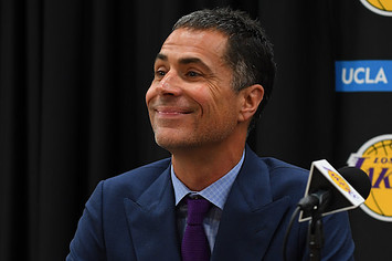General manager Rob Pelinka of the Los Angeles Lakers.