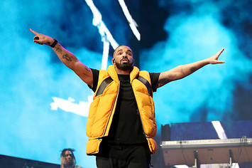 Drake performing at Coachella