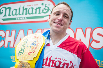 Joey Chestnut wins the 2018 Nathan's Hot Dog Eating Contest.