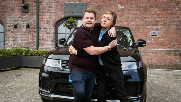 McCartney's new album 'Egypt Station' is out in September. Until then, take a walk through Beatles history in Liverpool with James Corden and the 'Late Late Show' crew.