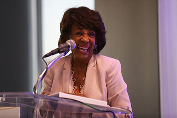 Maxine Waters speaks at the first annual Women's Empowerment Summit Luncheon