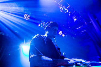 DJ Muggs of Cypress Hill performs at Club Nokia.
