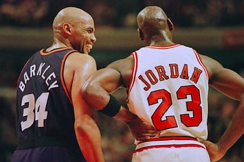 Charles Barkley and Michael Jordan
