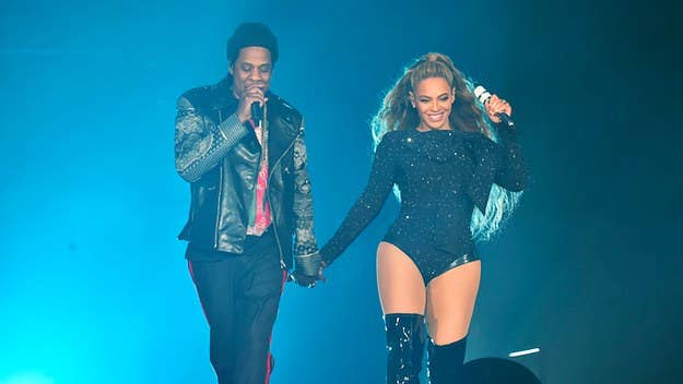 The Carters hosted a World Cup viewing party at Paris' Stade de France, just hours before they took the stage for their On the Run II Tour. 