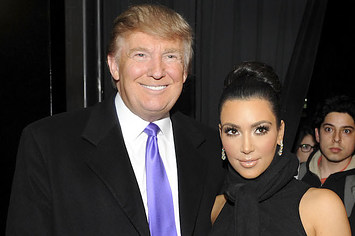 Kim Kardashian and Donald Trump