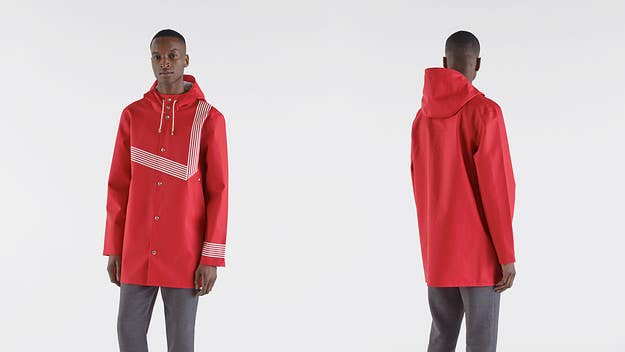 Premium rainwear company Stutterheim taps the London based Band Of Outsiders for a winter-sports inspired AW18 collaboration. 
