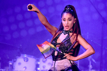 Ariana Grande performing in LA