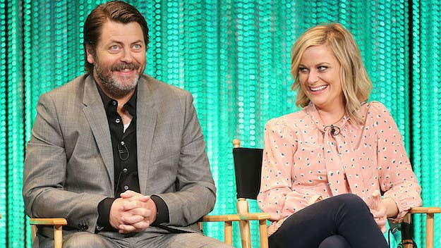 'Parks and Recreation' star and producer Amy Poehler stopped by 'Ellen' with co-star Nick Offerman and straight up said the entire cast was down for a revival.