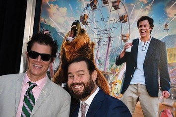 Johnny Knoxville and Chris Pontius at the premiere of Paramount Pictures' 'Action Point'