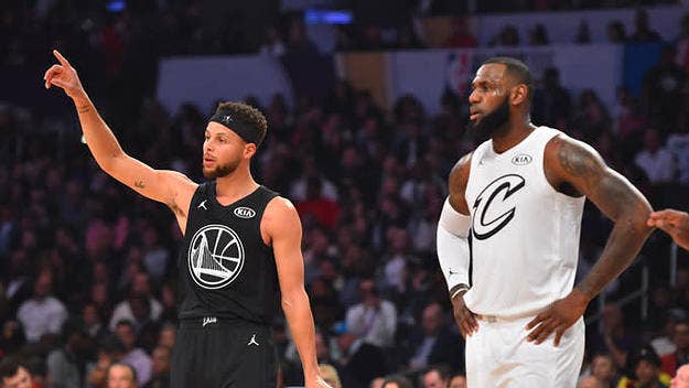 Stephen Curry doesn't care for the crowd that says LeBron has no help.