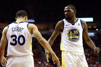 Kevin Durant and Stephen Curry.