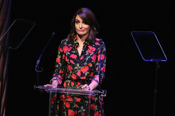 Tina Fey speaks onstage during 33rd Annual Lucille Lortel Awards