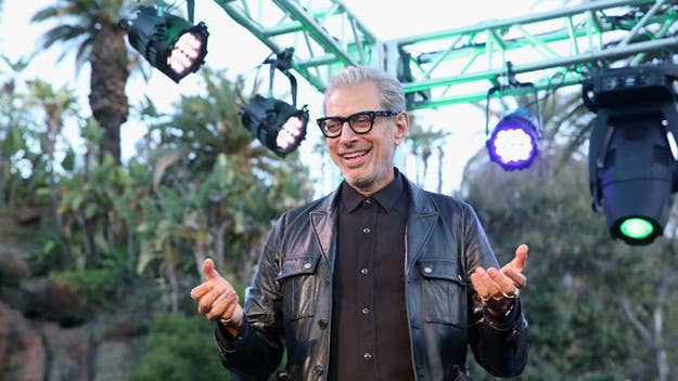 Jeff Goldblum gave some insight on that famous shirtless scene in 'Jurassic Park.'