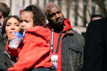 Kanye West attends the March For Our Lives in Washington D.C.