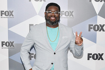 Actor Lil Rel Howery attends the 2018 Fox Network Upfront.