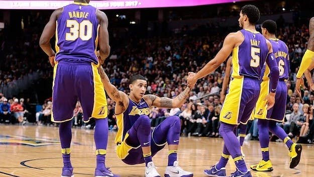 Kyle Kuzma always saves his best roasts for his fellow rookie.