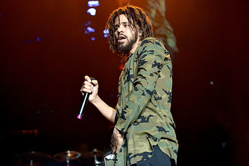 Singer J. Cole performs onstage during the Real 92.3 Real Show.