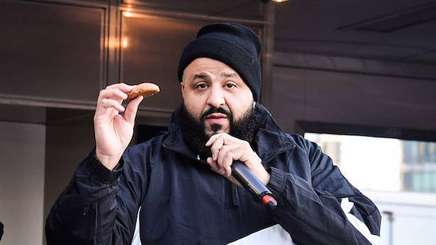 DJ Khaled partners up with a supplement company to endorse an energy drink. 
