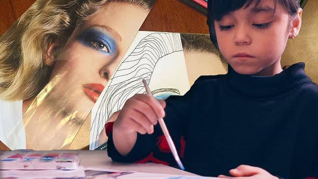 Seven-year-old phenom Giana (or Lil G) is launching a special capsule collection with Haus of JR, featuring her various artwork.