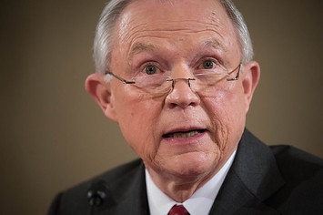 Jeff Sessions during U.S. Attorney General hearing.