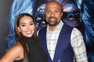 Derek Fisher and Gloria Govan on the red carpet.