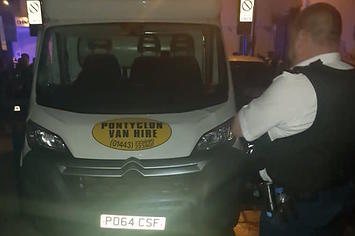 Reported van that mowed down worshippers as they left Finsbury Park mosque.