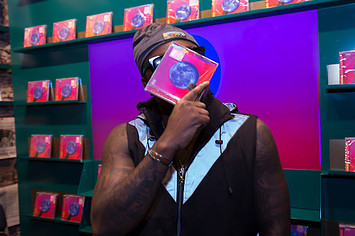Wale poses with his new album 'Shine'