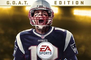 Tom Brady appears on the G.O.A.T. Edition cover of 'Madden NFL 18.