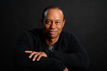 Tiger Woods poses for portrait.