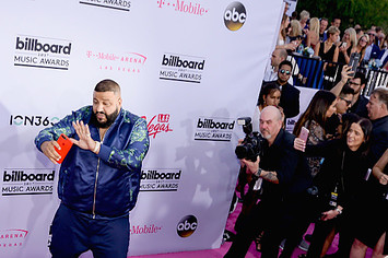 DJ Khaled (L) arrives at the Billboard Music Awards