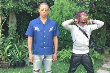 Pharrell and Lil Uzi Vert pose for photo on Instagram