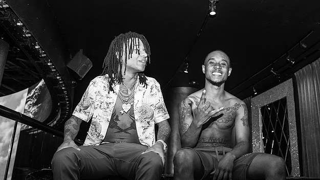 As expected, the Sremmurd brothers bring the party when they're in Vegas. From pouring Hennessy into partygoers' cups to 360 spin moves, they're nonstop.