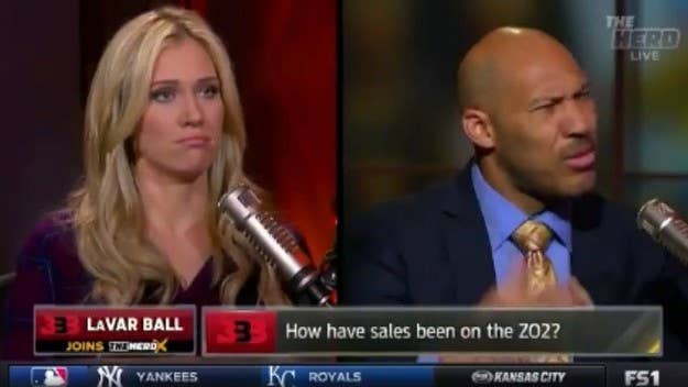 LaVar Ball was involved in a tense on-air interaction with Fox Sports 1 host Kristine Leahy on Wednesday afternoon.
