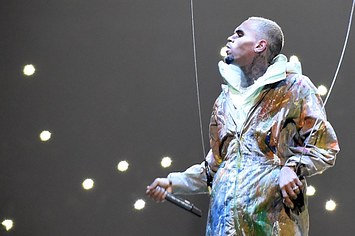 Chris Brown performs at Philips Arena