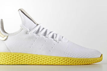 Pharrell x Adidas Tennis Hu White Yellow Release Date Profile BY2674